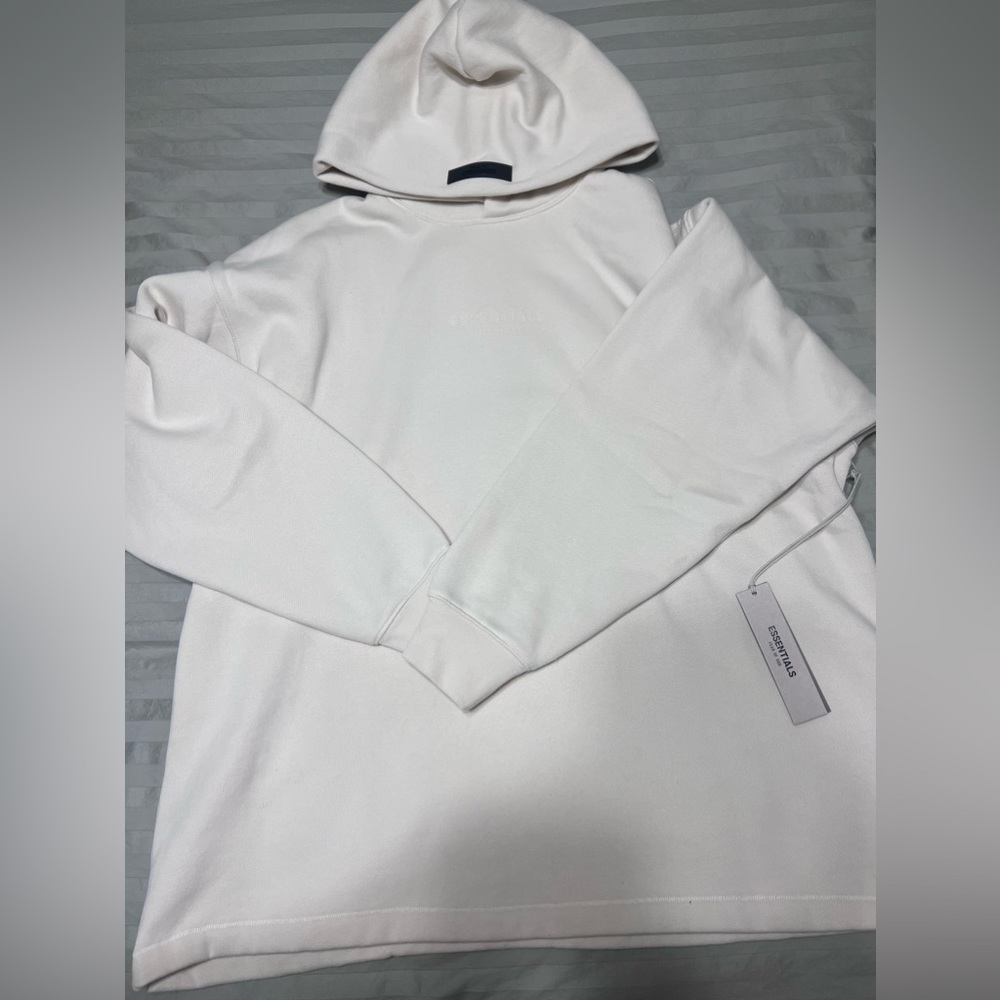 Brand New Fear Of God Essentials Hoodie / Medium (oversized fit) Cream White